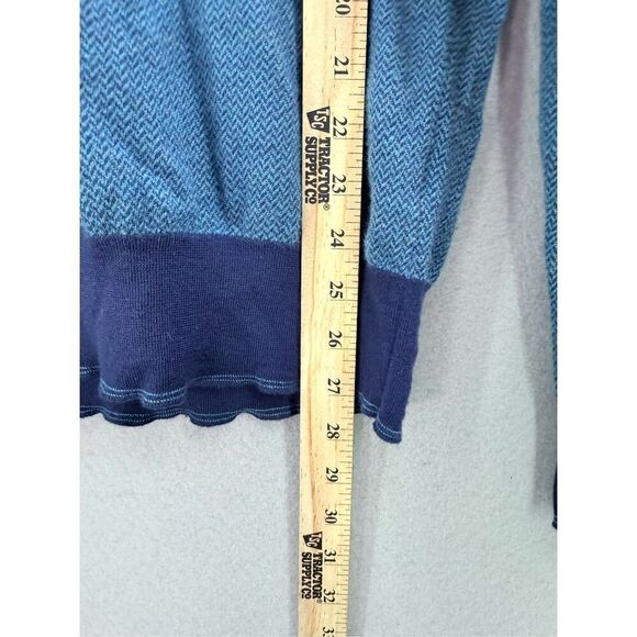 Robert Talbott Mens Blue Merino Wool Made in Italy Knitted Pullover Sweater Smal - Picture 5 of 8